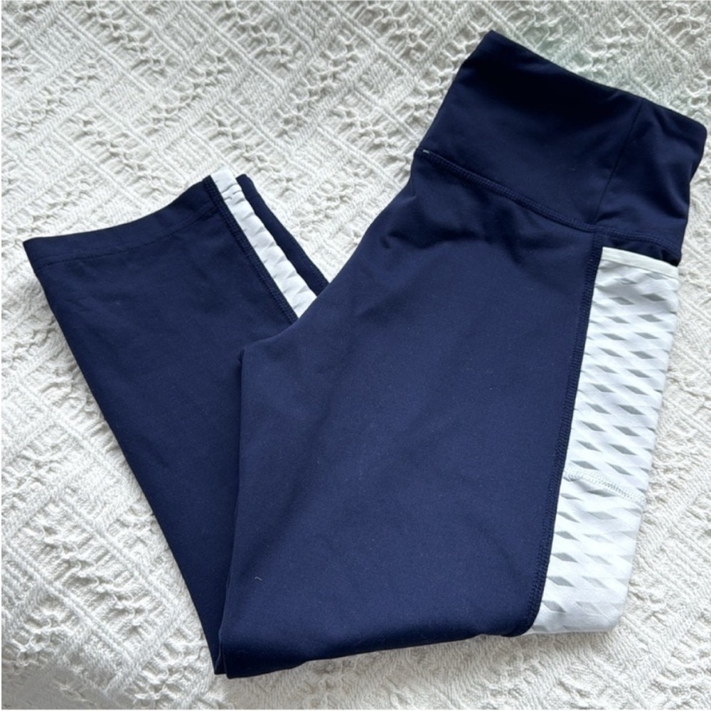 Brooks Running Leggings with Sporty Sheer Stripes